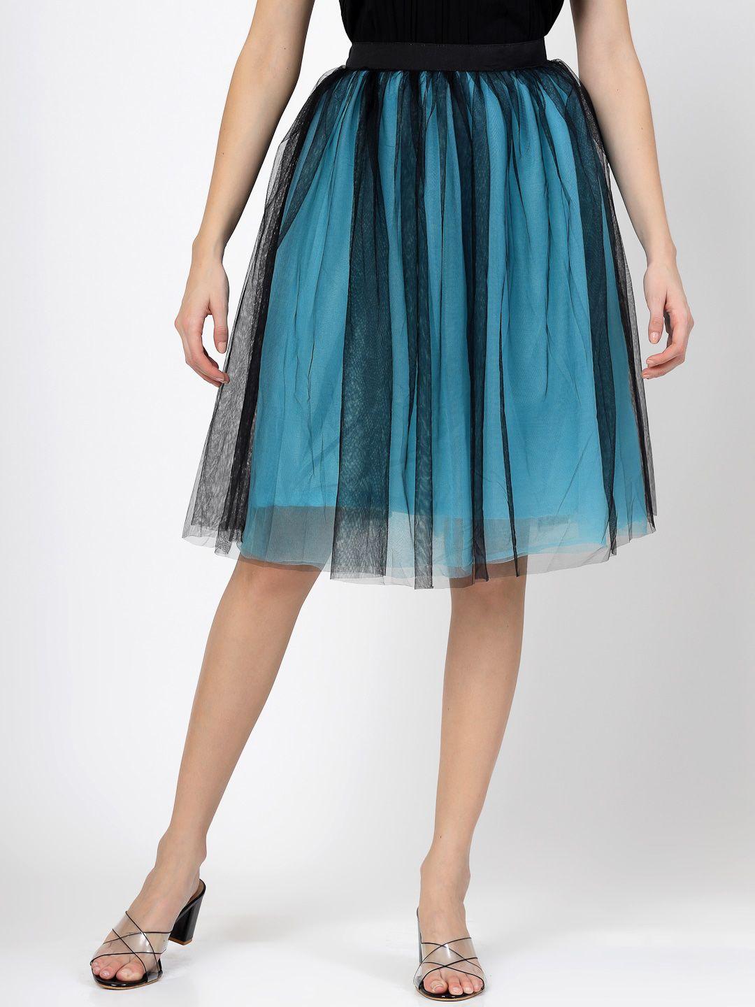 baesd flared above-length skirt