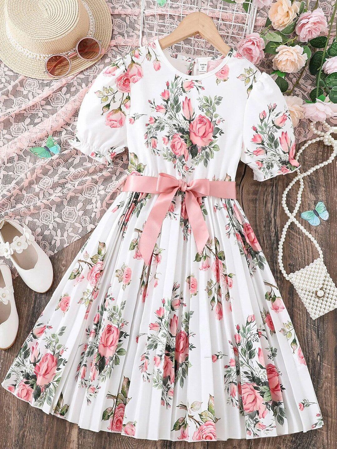 baesd floral print fit & flare dress