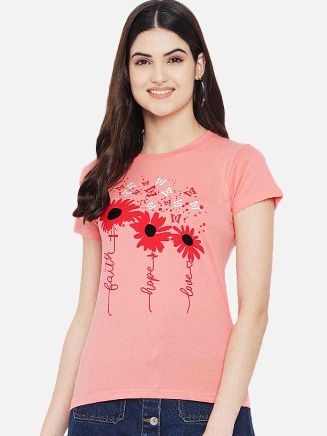 baesd floral printed cotton t-shirt
