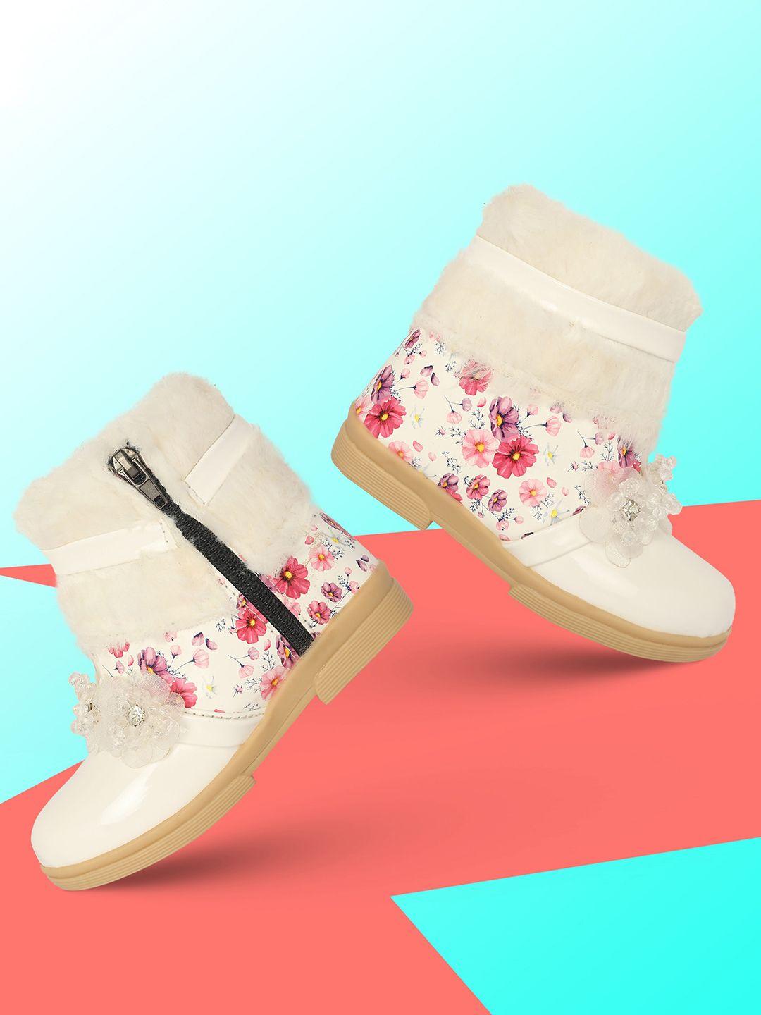 baesd girls printed winter boots