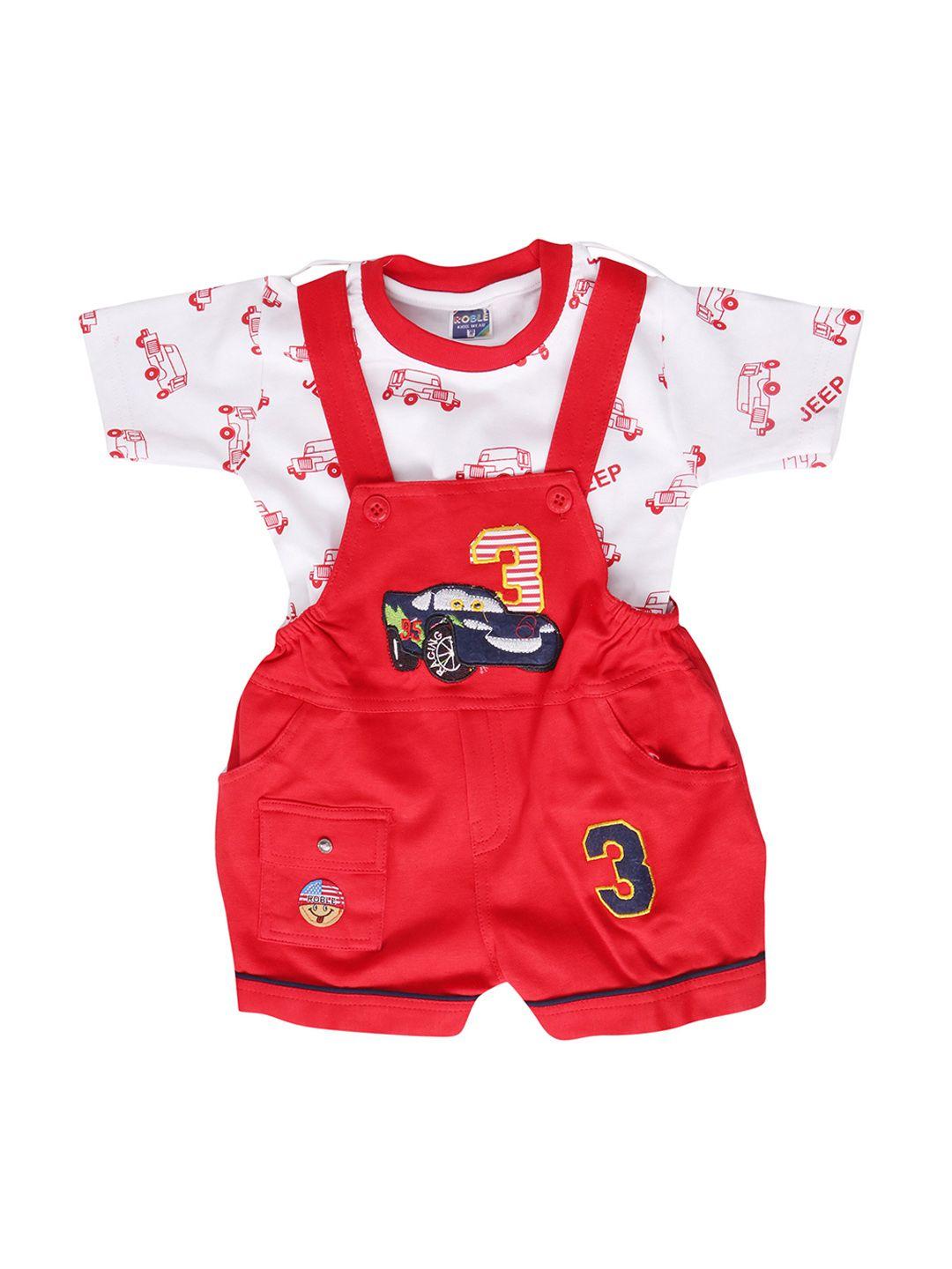baesd infant applique patch graphic printed pure cotton dungaree