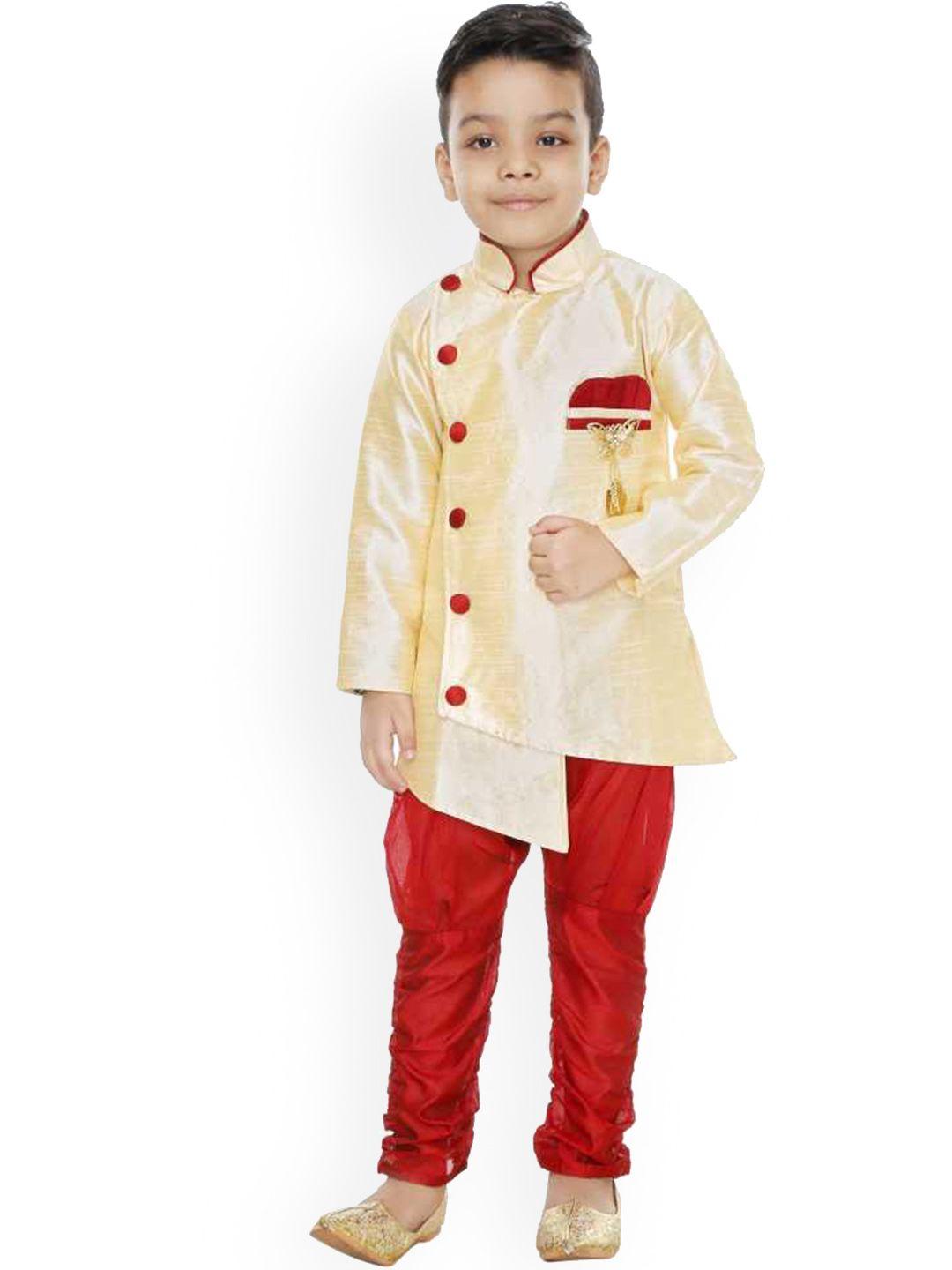 baesd infant boysmandarin collar sherwani set