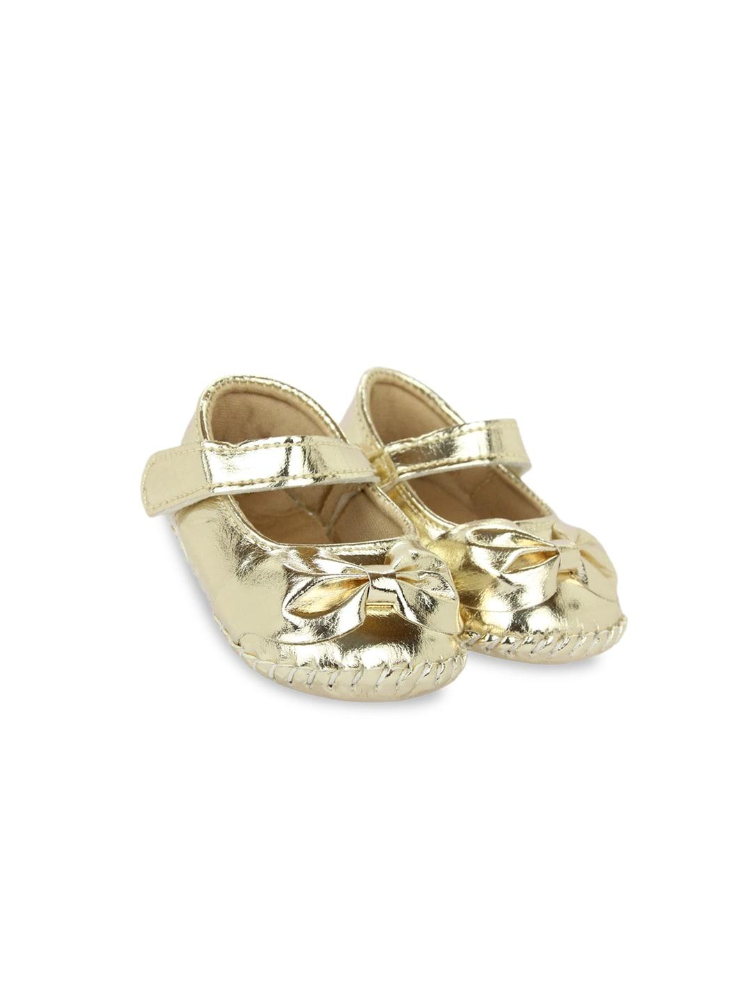 baesd infant girls bow embellished lightweight anti-slip booties