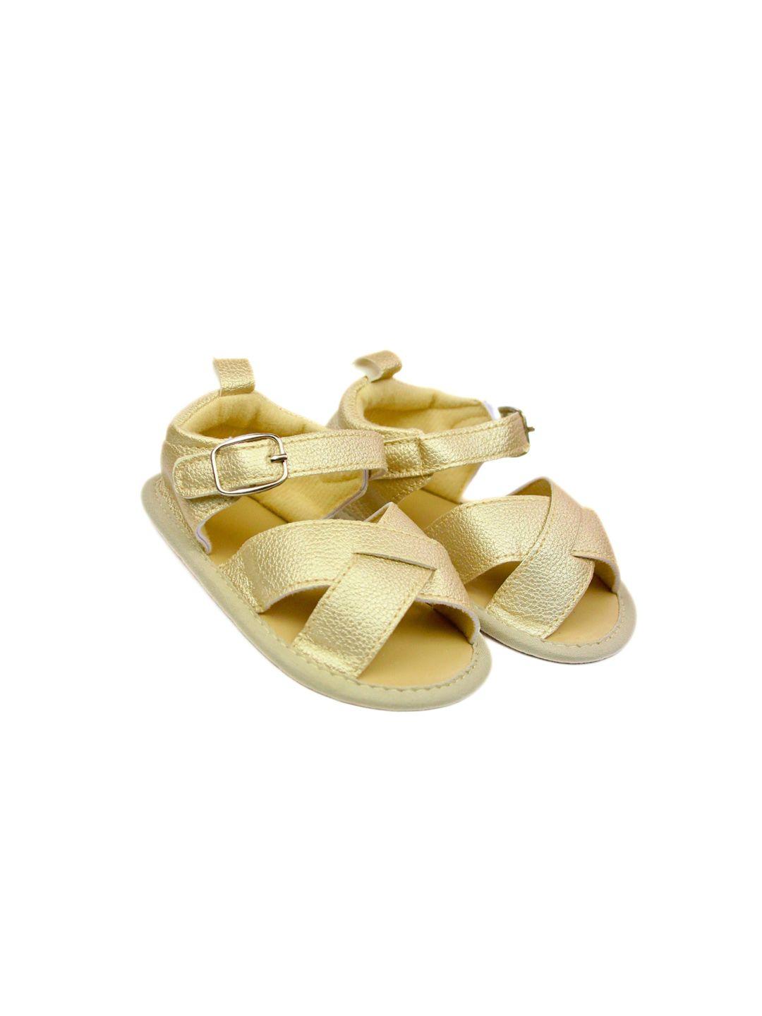 baesd infant kids open toe flats with buckles