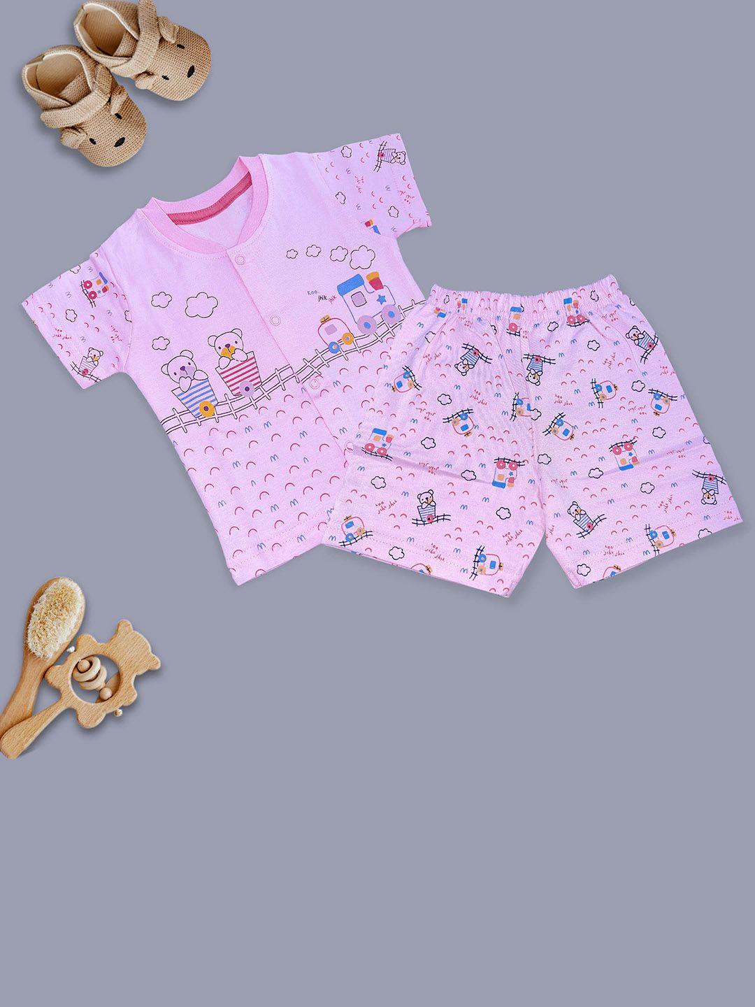 baesd infants conversational printed night suit