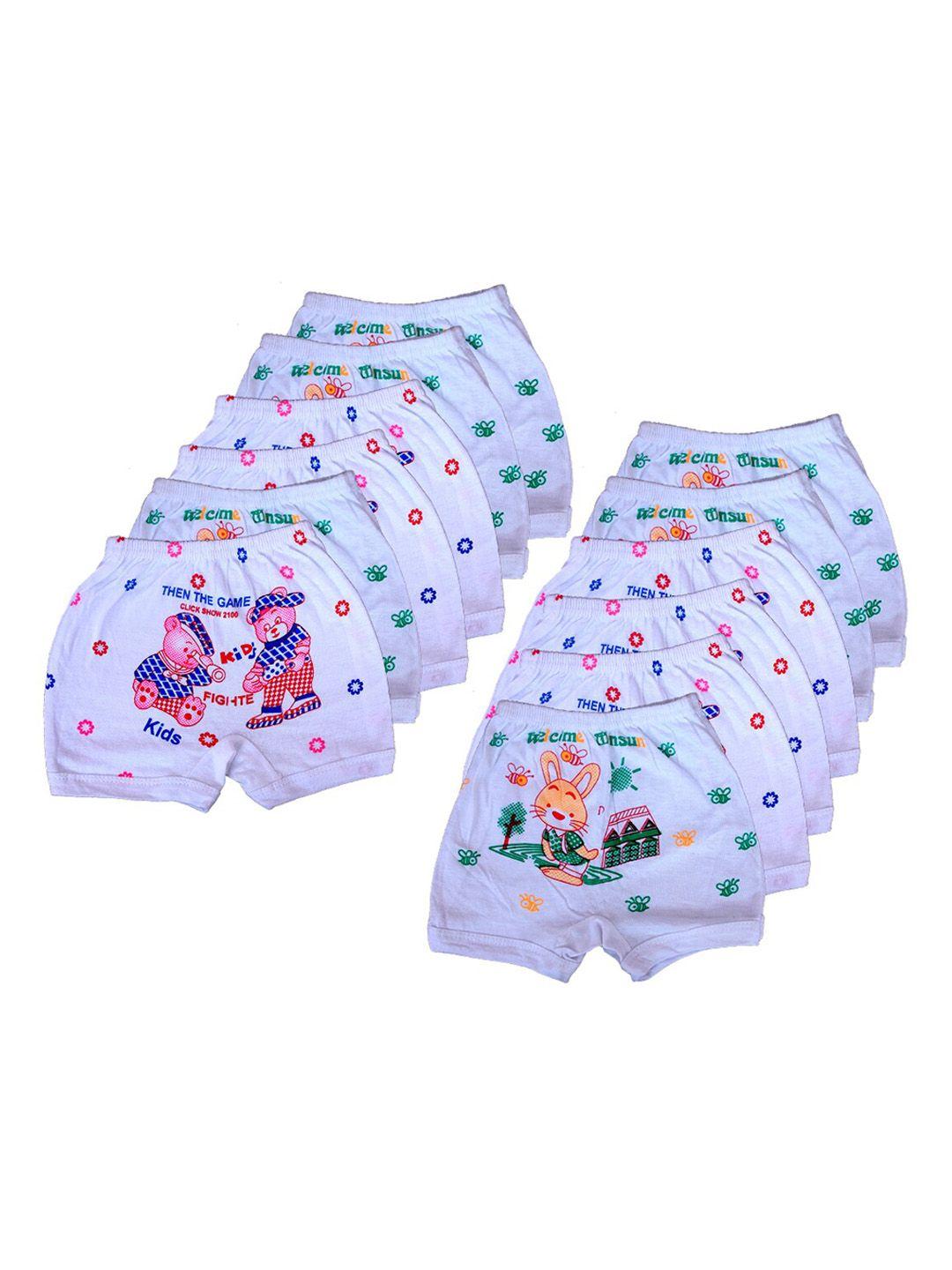 baesd infants pack of 12 printed cotton basic briefs 55_w.s.p_po-12