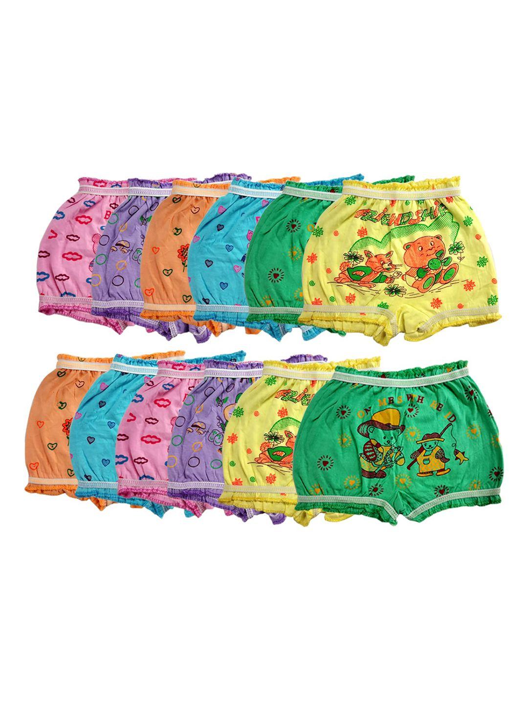 baesd infants pack of 12 printed pure cotton basic briefs 50_b.p_po-12