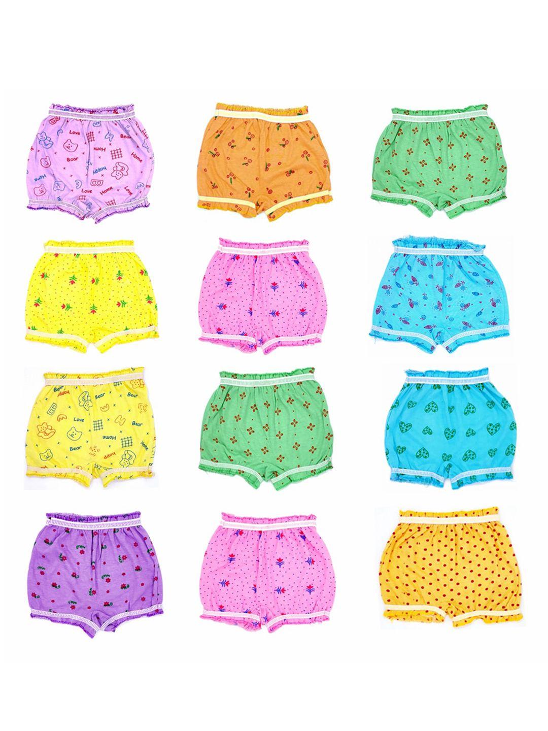 baesd infants pack of 12 printed pure cotton basic briefs