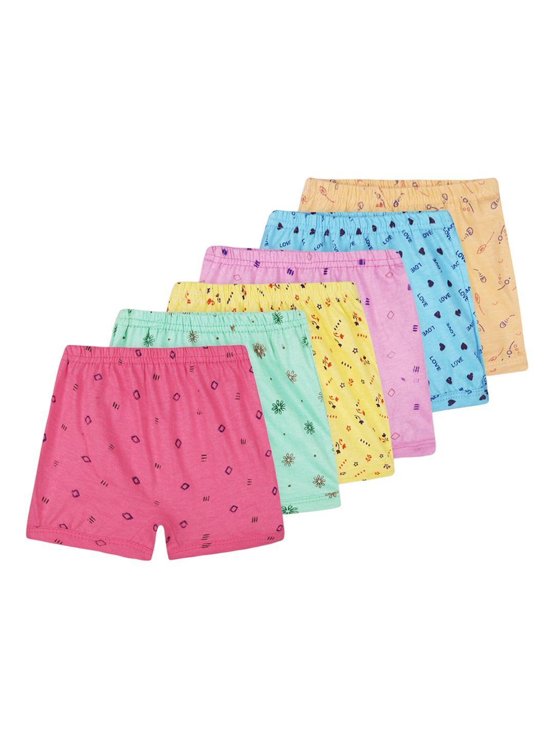 baesd infants pack of 6 printed pure cotton boy short briefs