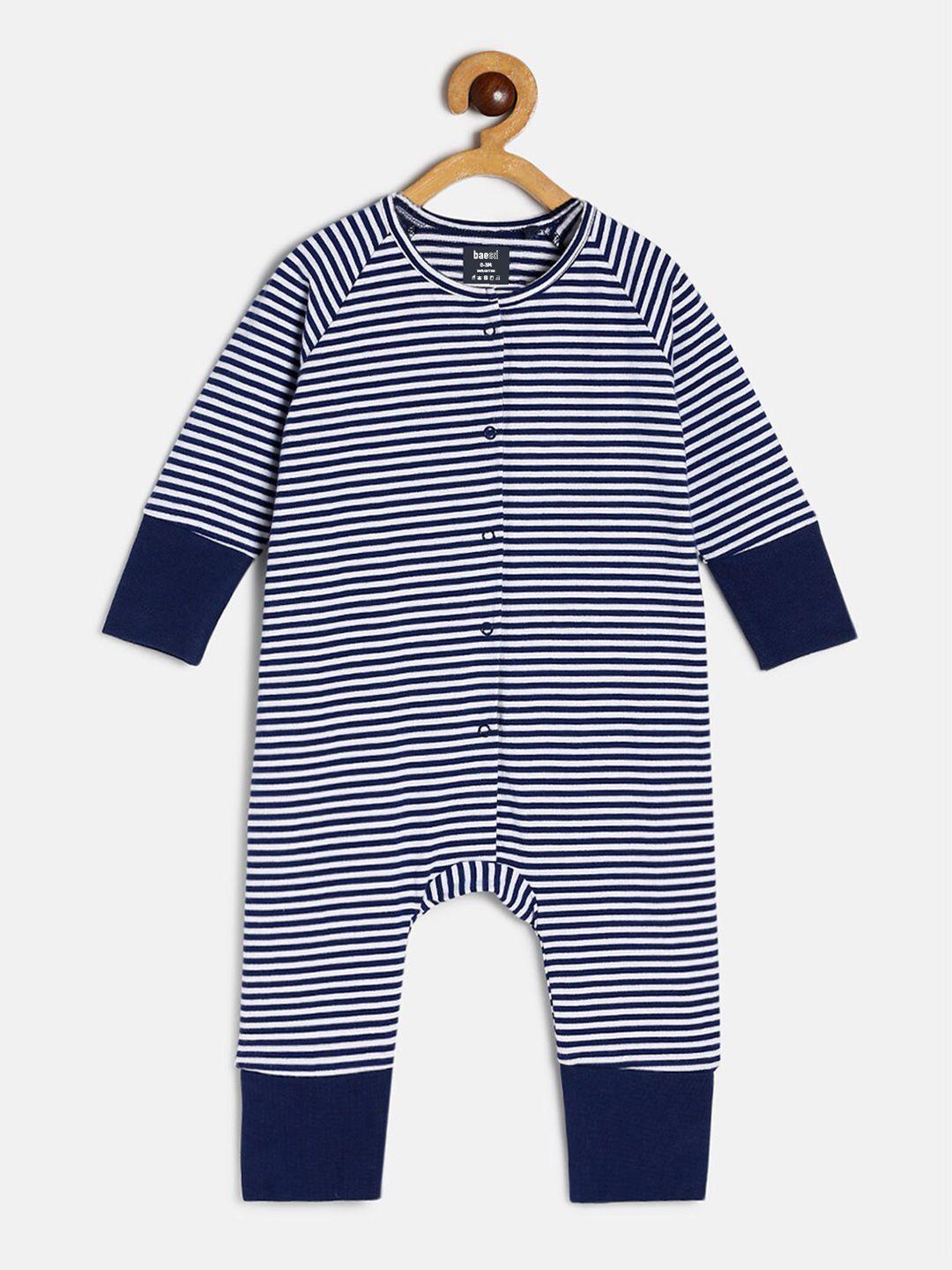 baesd infants striped pure cotton full length rompers