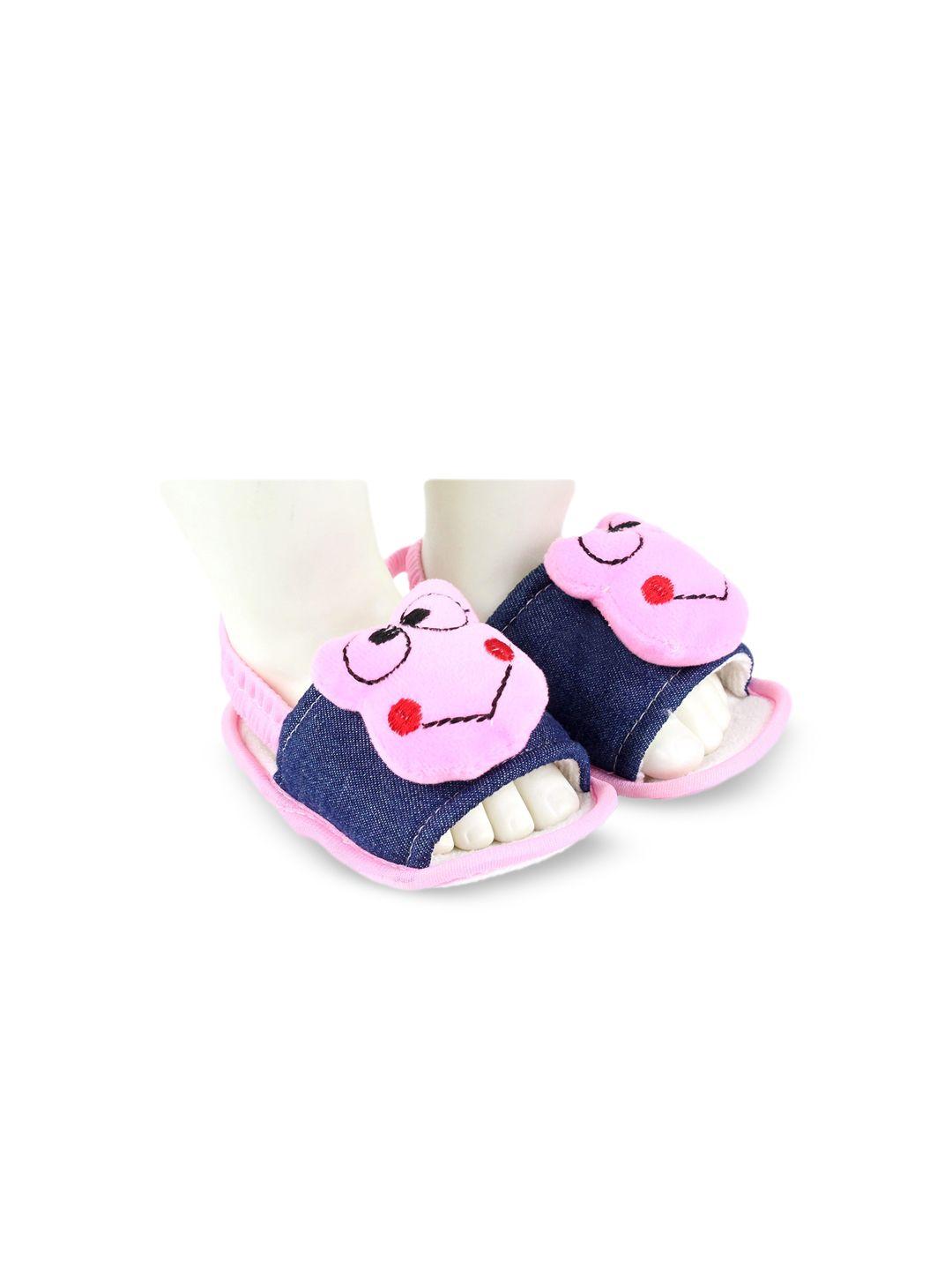 baesd infants teddy face anti skid sole cotton booties