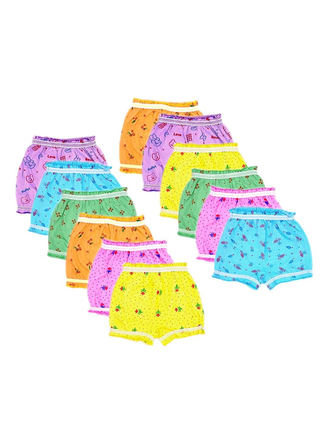 baesd kids pack of 12 printed cotton bloomer briefs