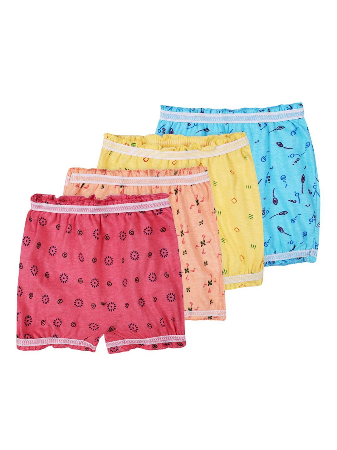baesd kids pack of 4 printed pure cotton boyshorts briefs
