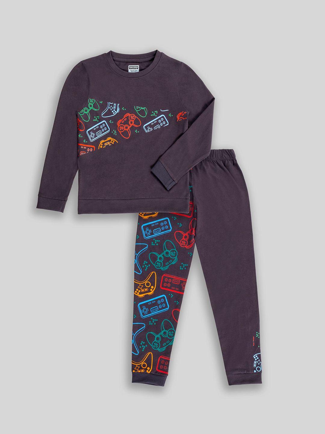 baesd kids printed pure cotton night suits