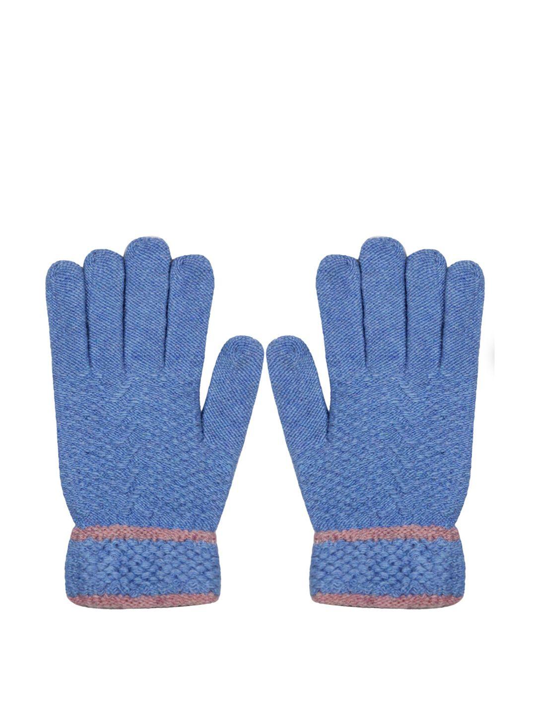 baesd men full finger woolen winter gloves