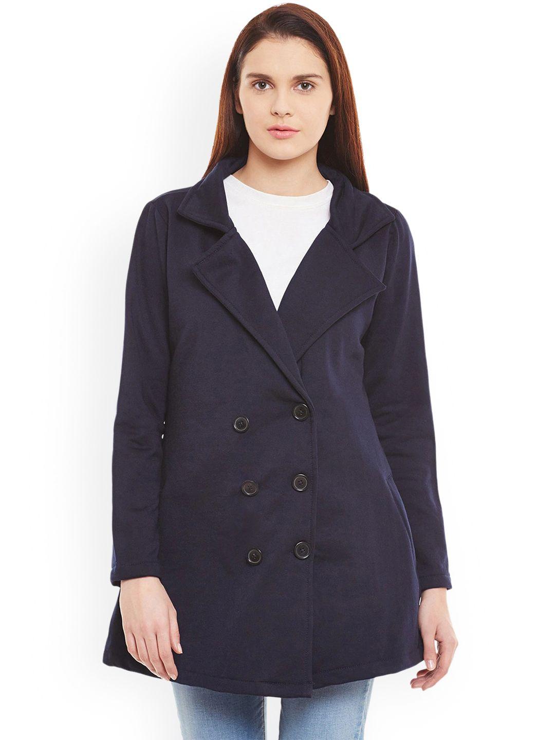 baesd notched lapel fleece overcoat