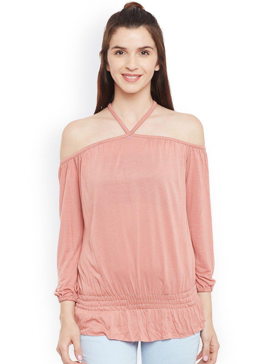 baesd off-shoulder puff sleeves cotton top