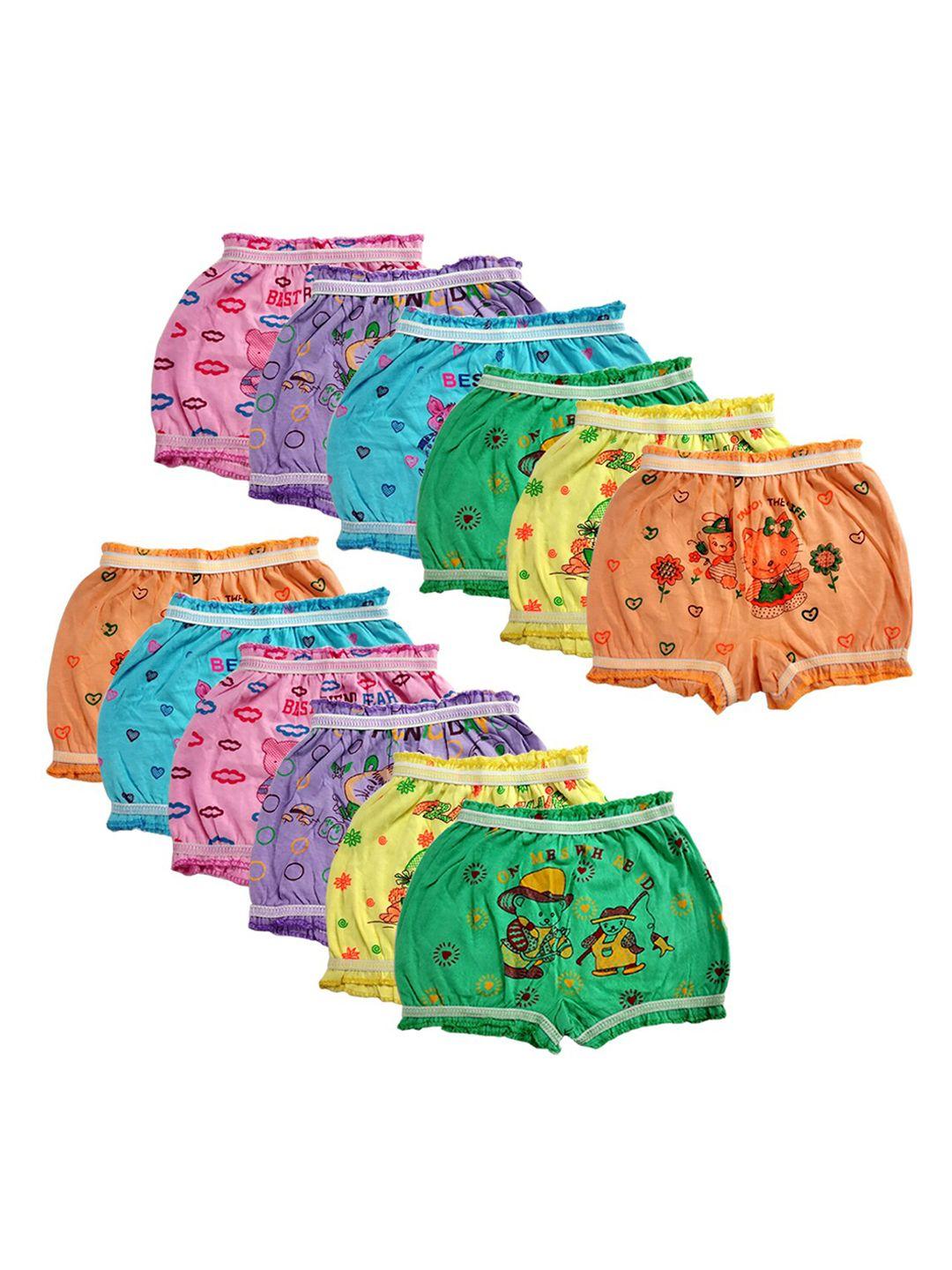baesd pack of 12 infants printed pure cotton blooper briefs 34_b.p_po-12