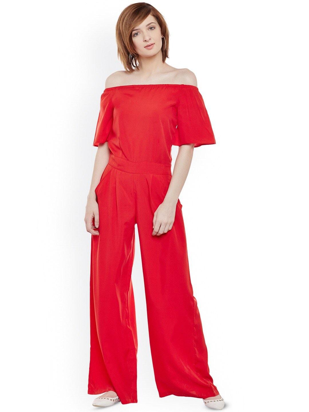 baesd red basic jumpsuit