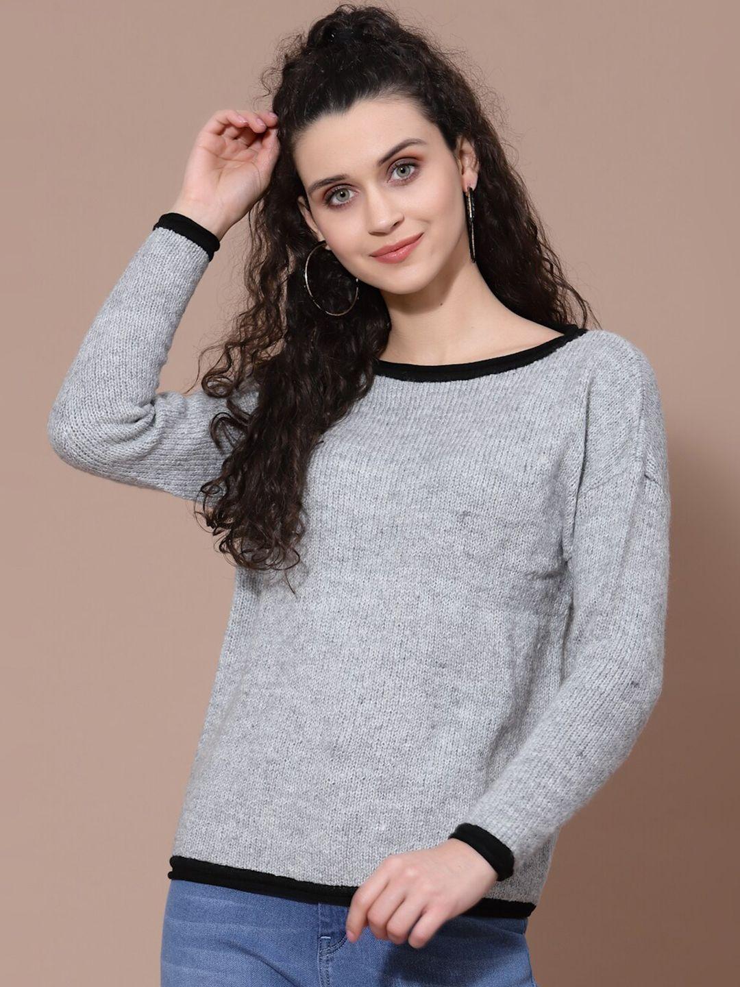 baesd ribbed acrylic pullover sweater