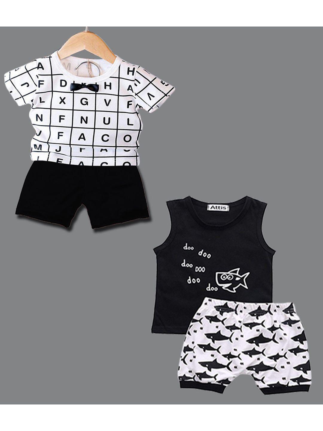 baesd unisex kids printed t-shirt with shorts