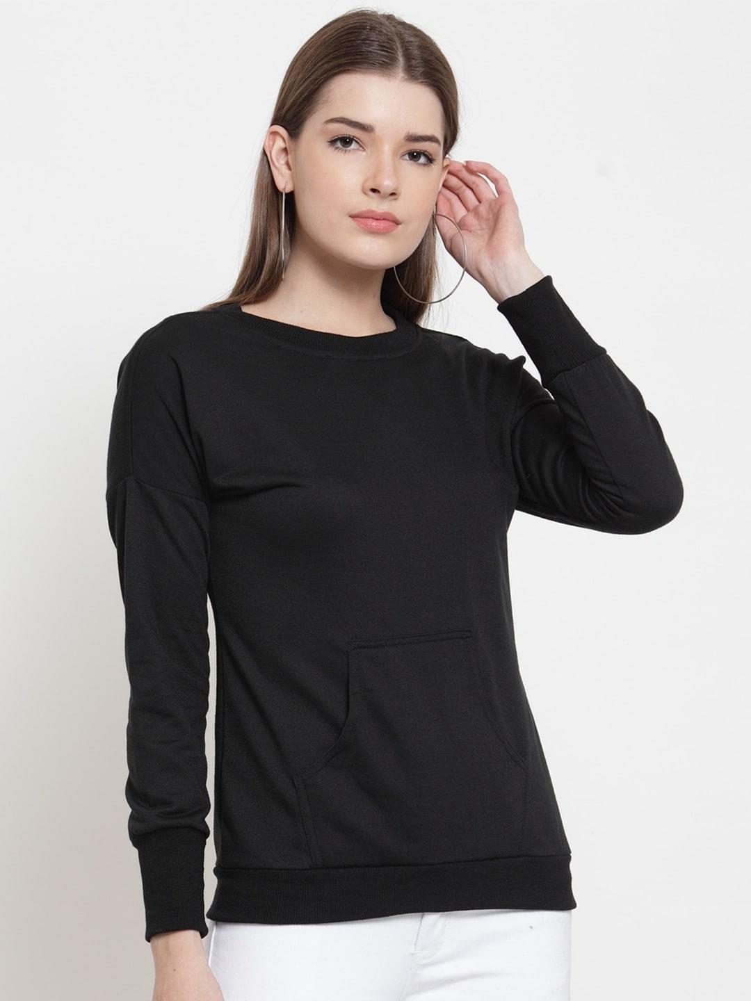 baesd women black sweatshirt