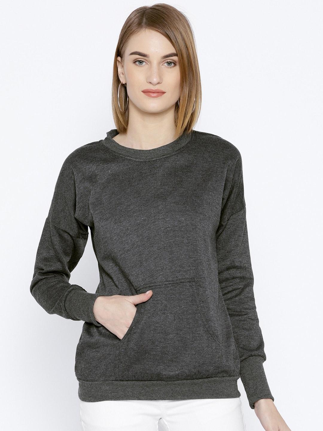baesd women charcoal sweatshirt