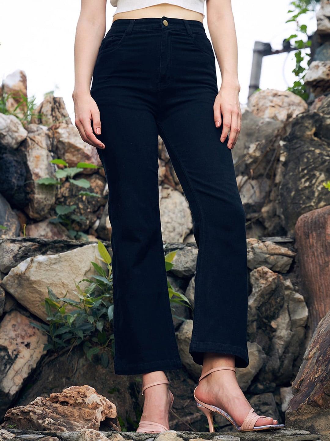 baesd women high-rise cotton jeans