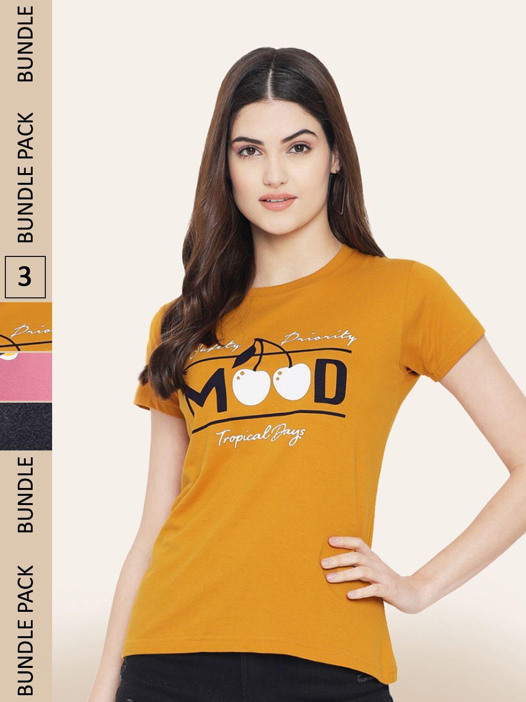 baesd-women-multicoloured-3-printed-v-neck-t-shirt