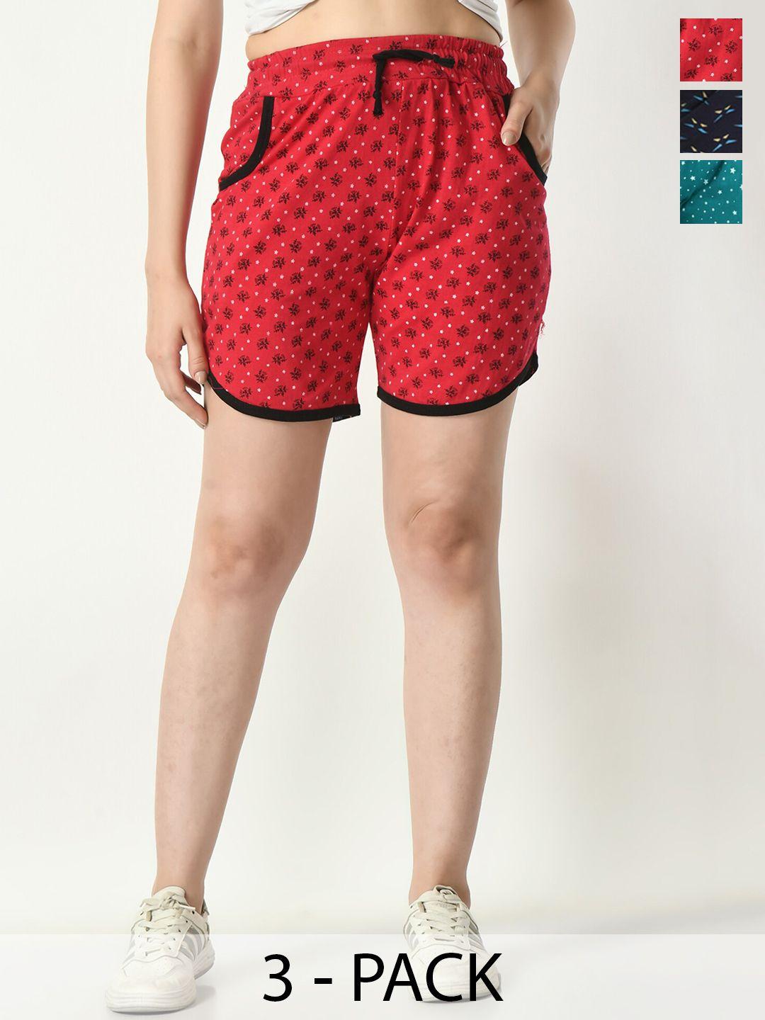 baesd-women-pack-of-3-printed-cotton-high-rise-shorts