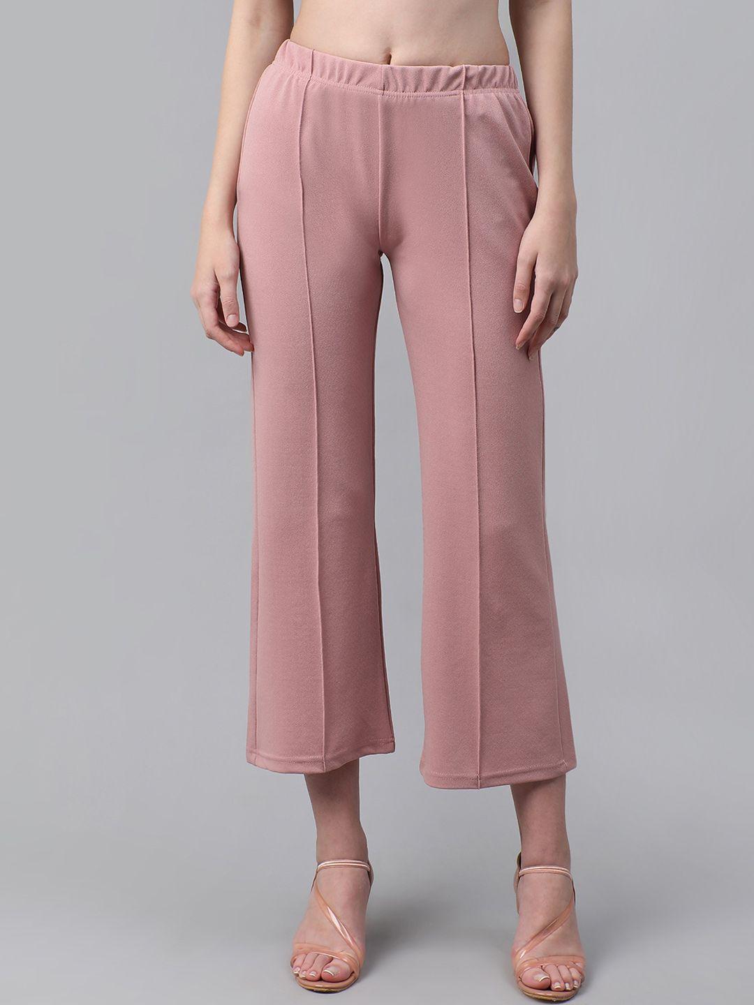baesd women pink smart trousers
