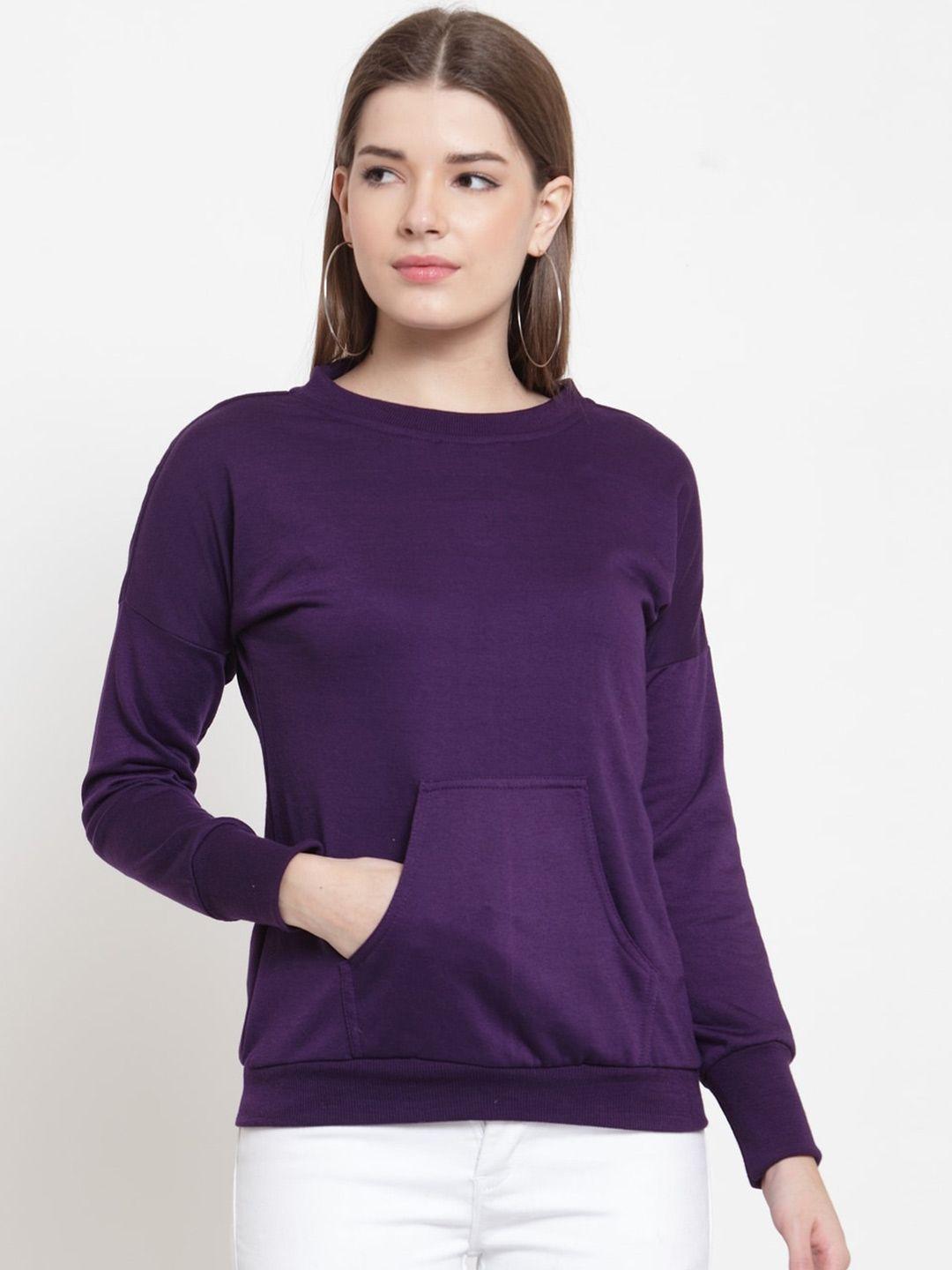 baesd women purple sweatshirt