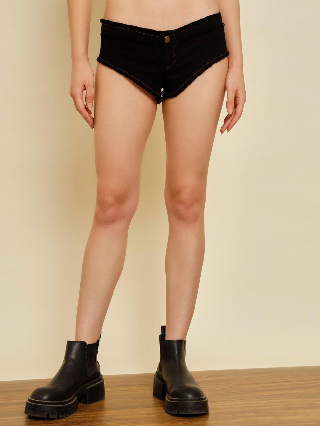 baesd women skinny fit denim hot pants shorts