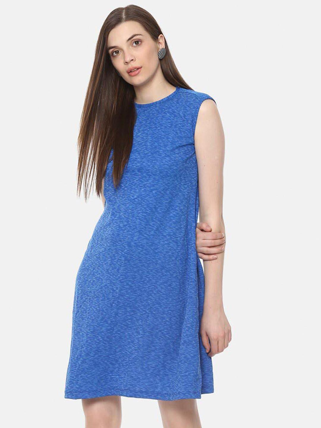 baesd abstract printed cotton a-line dress