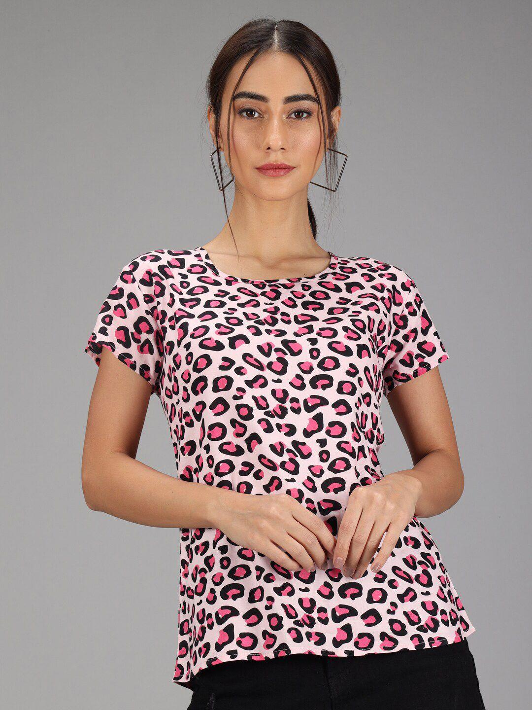 baesd animal printed regular top