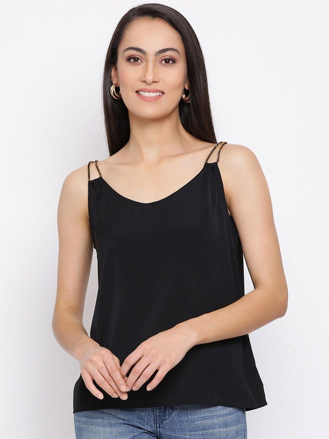 baesd black crepe top