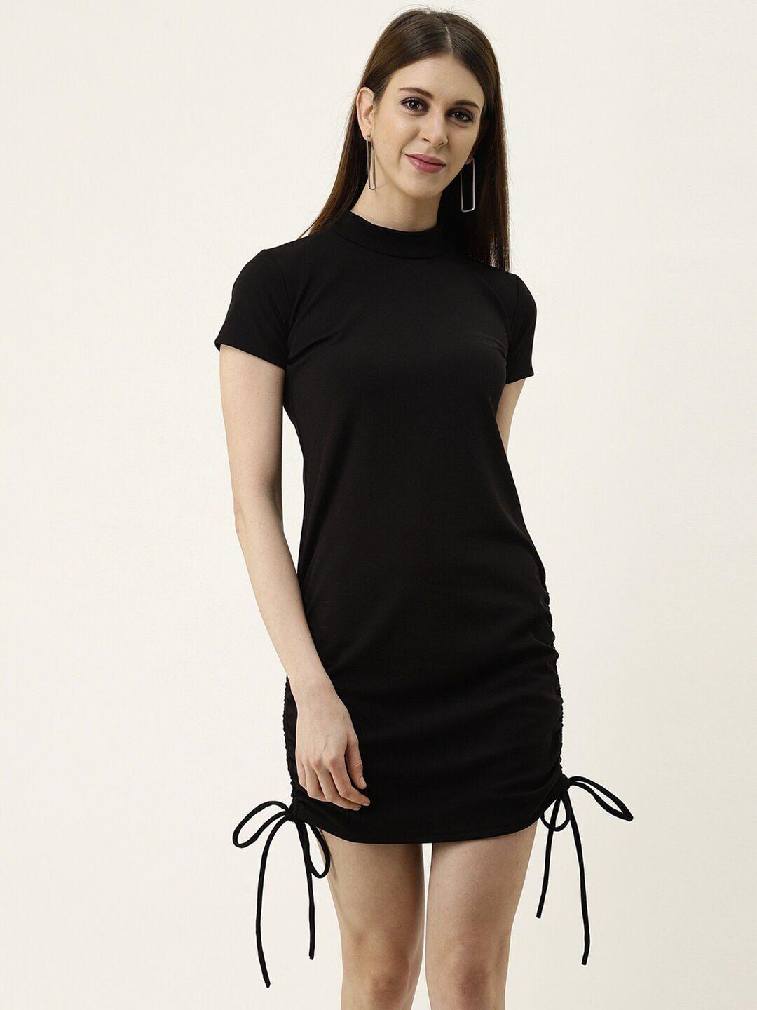 baesd black sheath mini dress