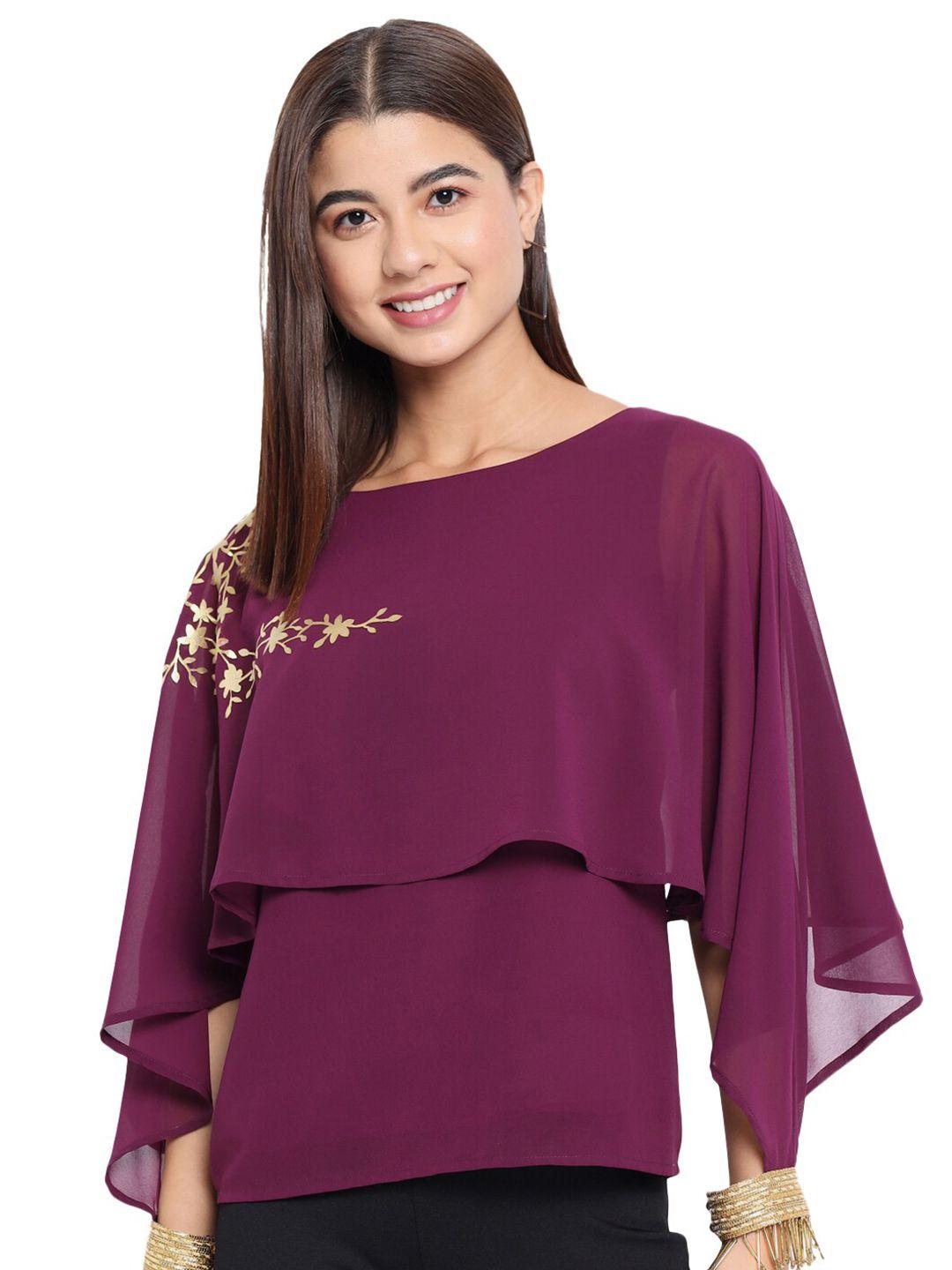 baesd boat neck cape top