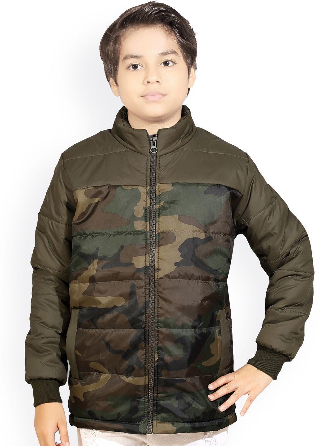 baesd boys camouflage printed bomber jacket