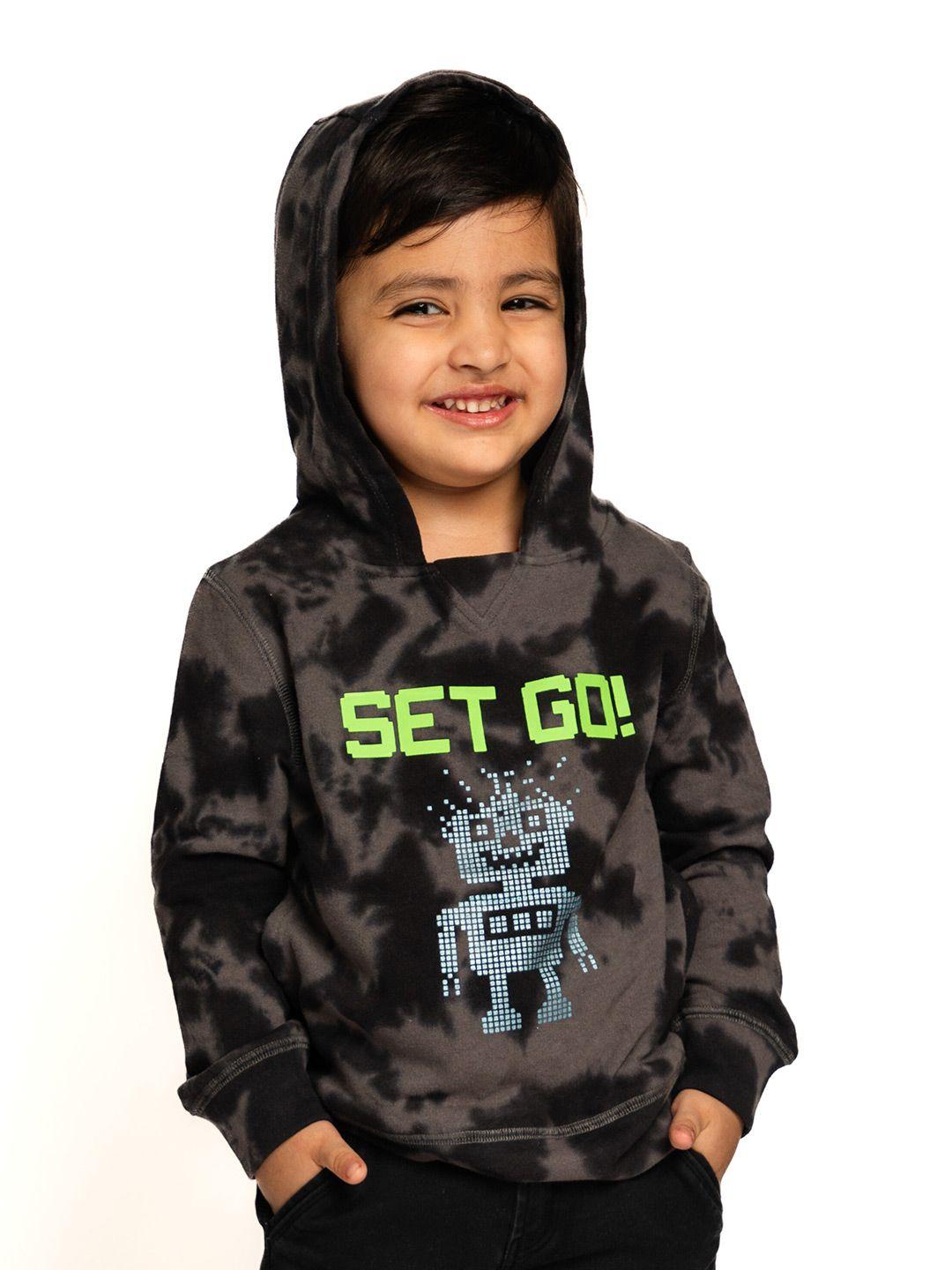 baesd boys camouflage printed hooded sweatshirt