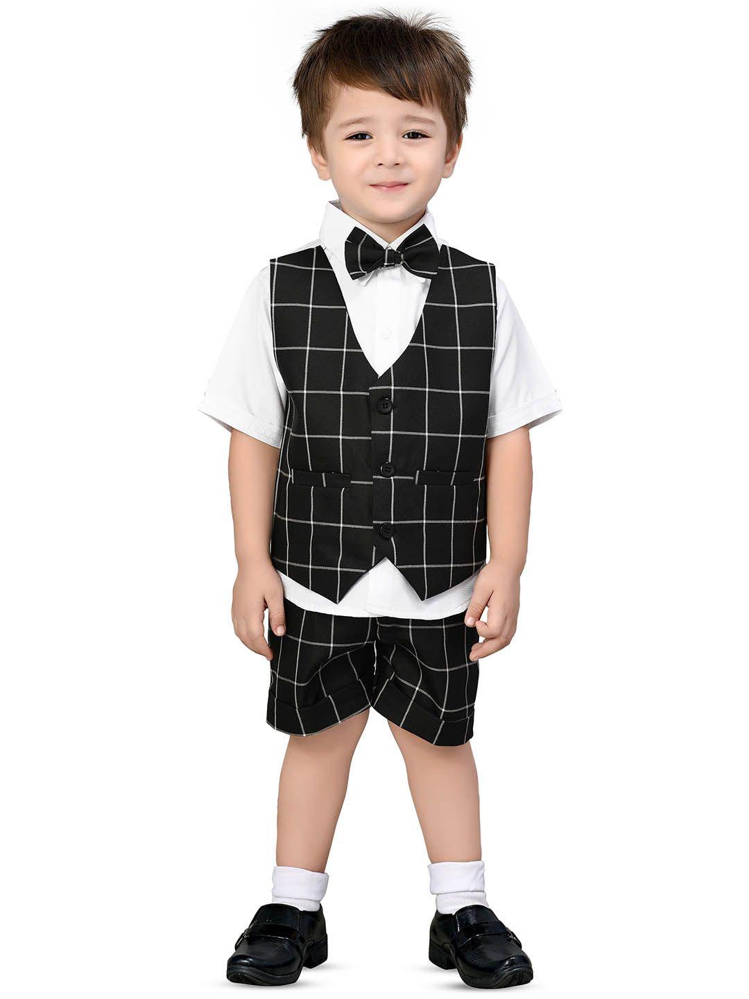 baesd boys checked shirt with shorts