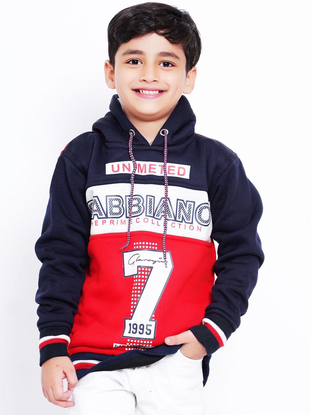 baesd boys colourblocked hooded pullover sweatshirt