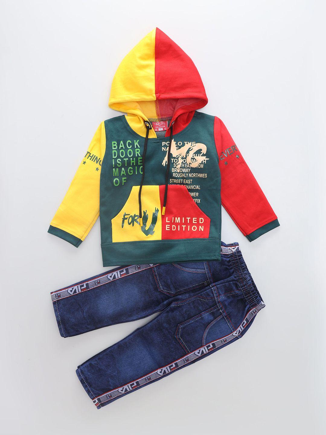 baesd boys colourblocked t-shirt with trousers