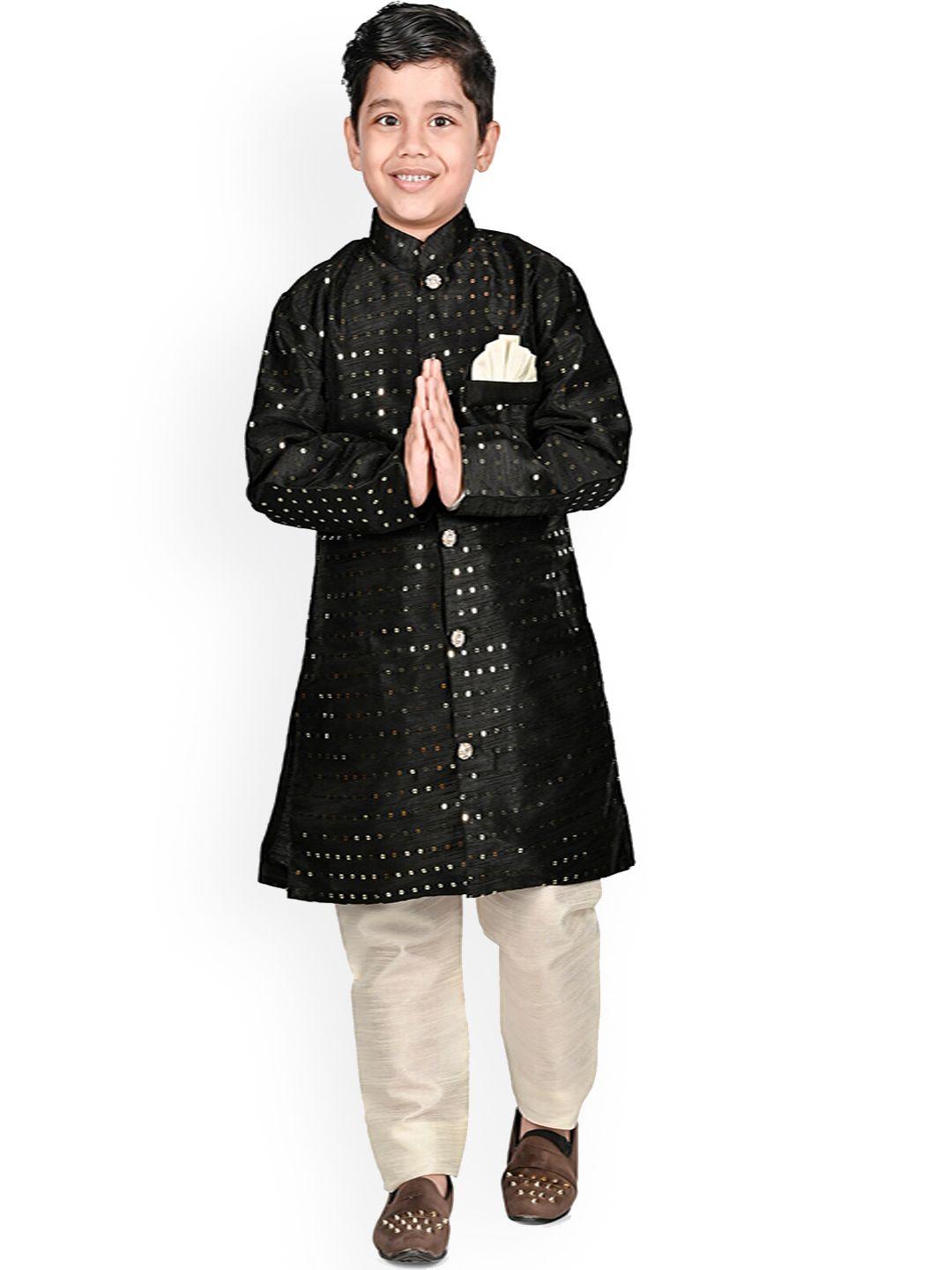 baesd boys embellished sherwani set