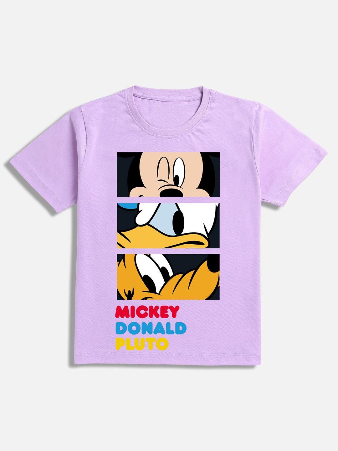 baesd boys graphic mickey & friends printed cotton t-shirt
