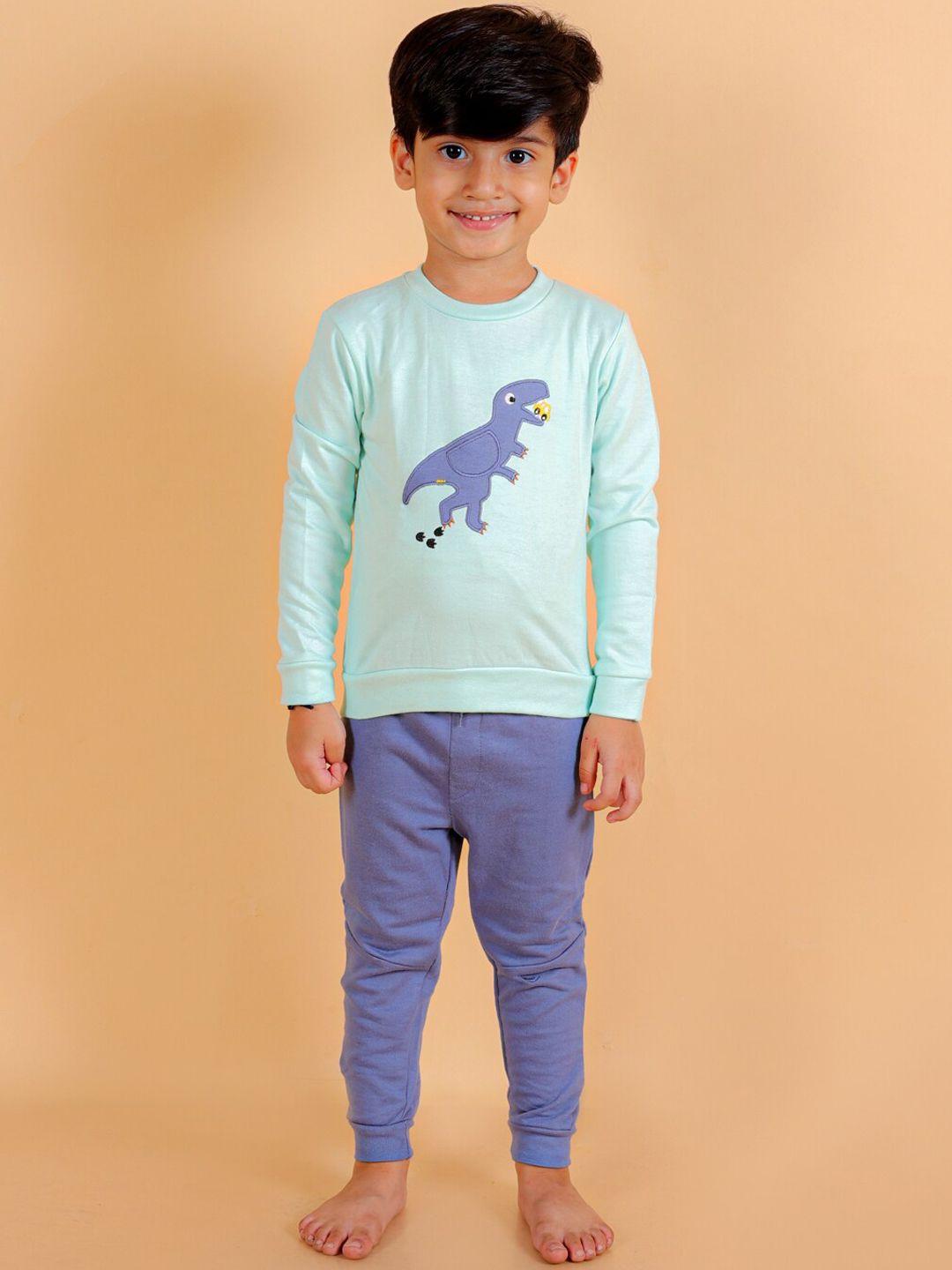 baesd boys graphic printed pure cotton night suit