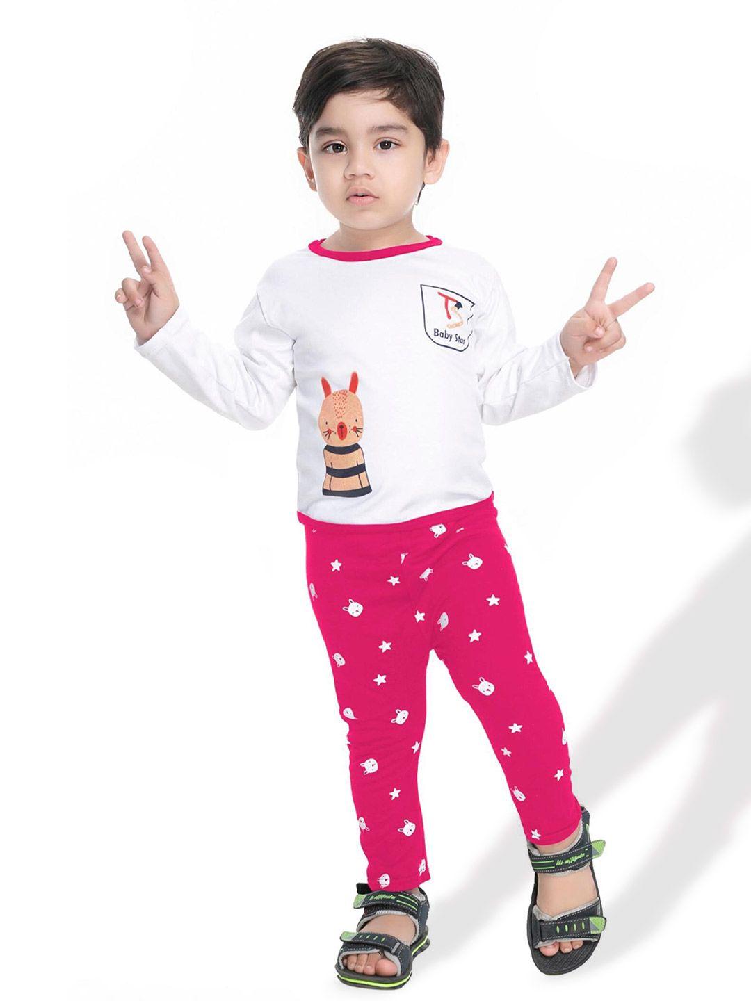 baesd boys graphic printed t-shirt with trousers