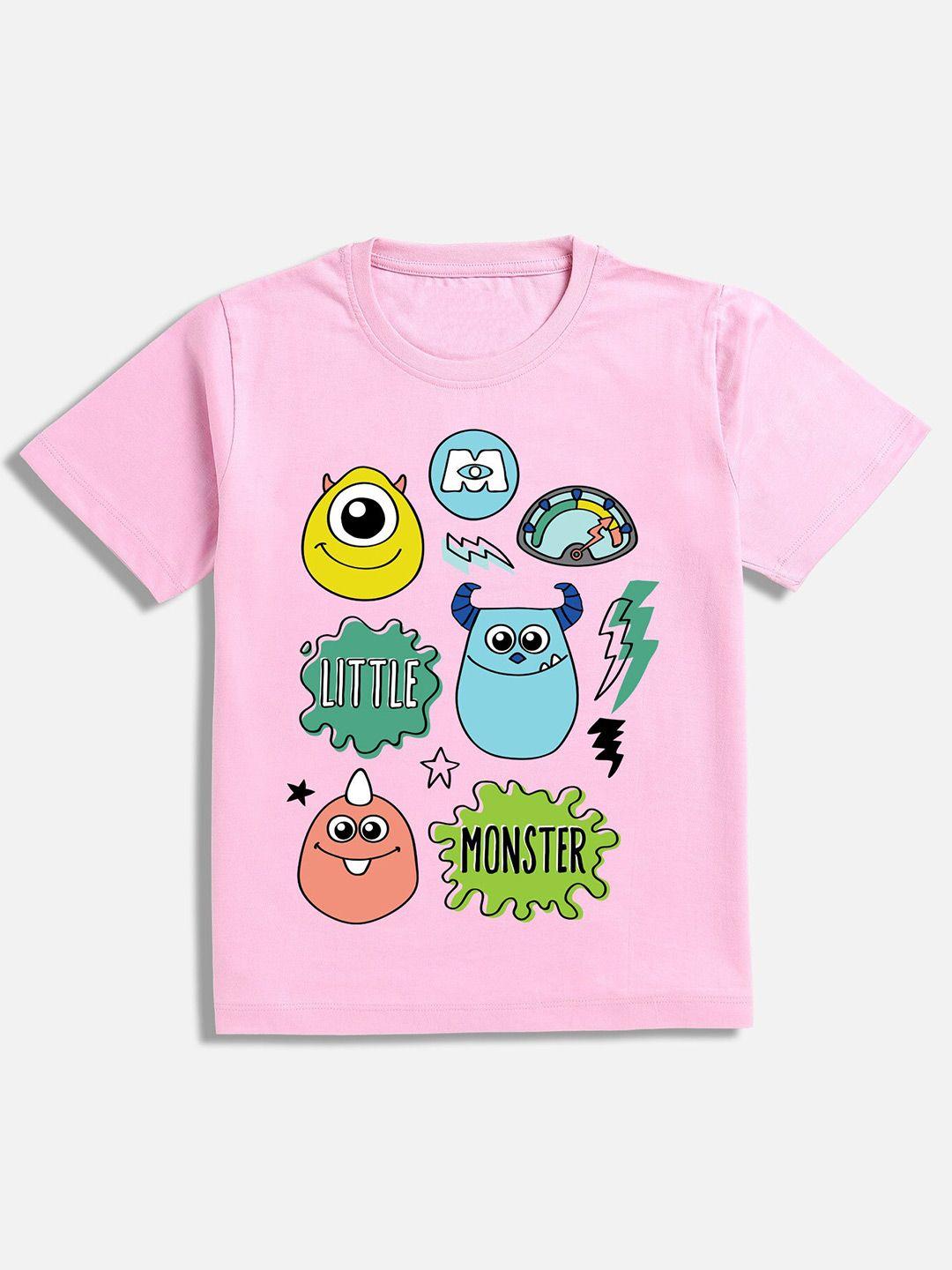 baesd boys monster inc. graphic printed cotton t-shirt