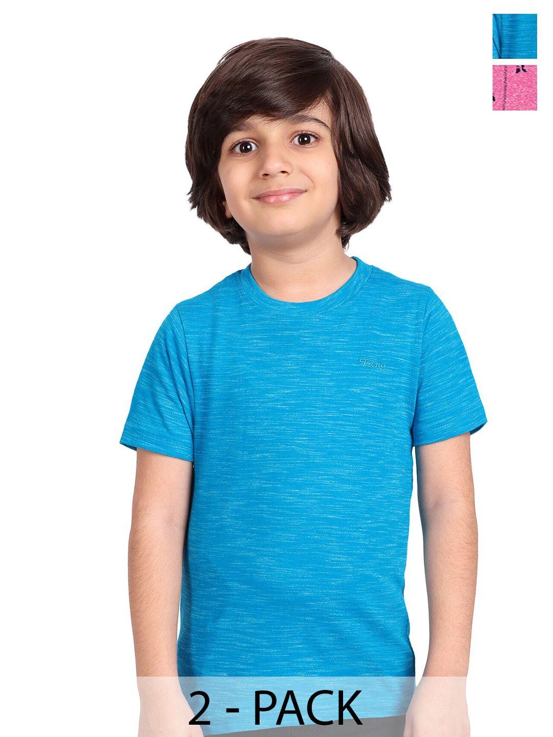 baesd boys pack of 2 printed round neck cotton t-shirt