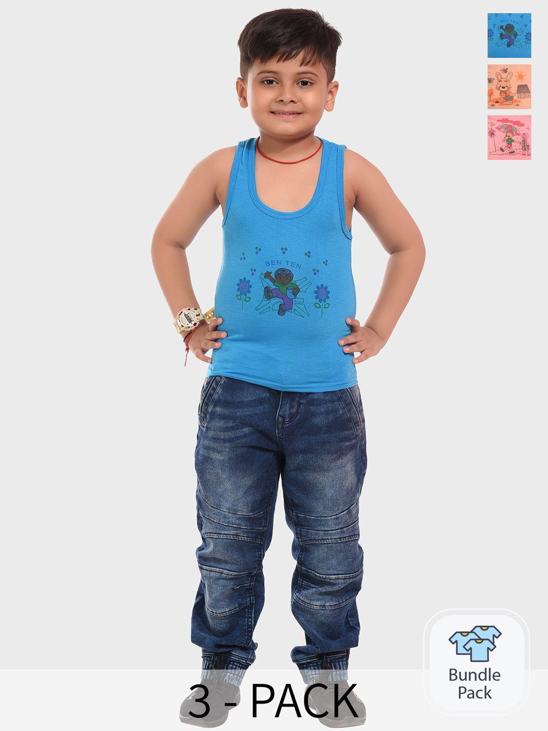 baesd boys pack of 3 printed cotton innerwear vests 3set-combo 005_(0-6m)